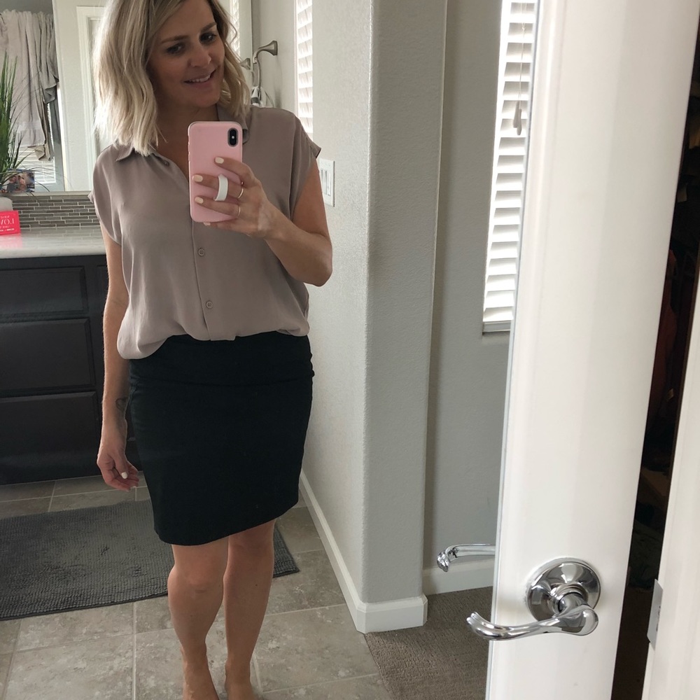 Black pencil skirt (shirt also for sale)